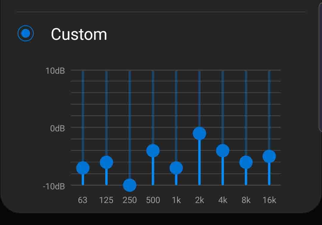 réglage equalizer voix